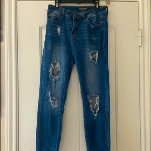 Skinny Dark Washed Blue Jeans